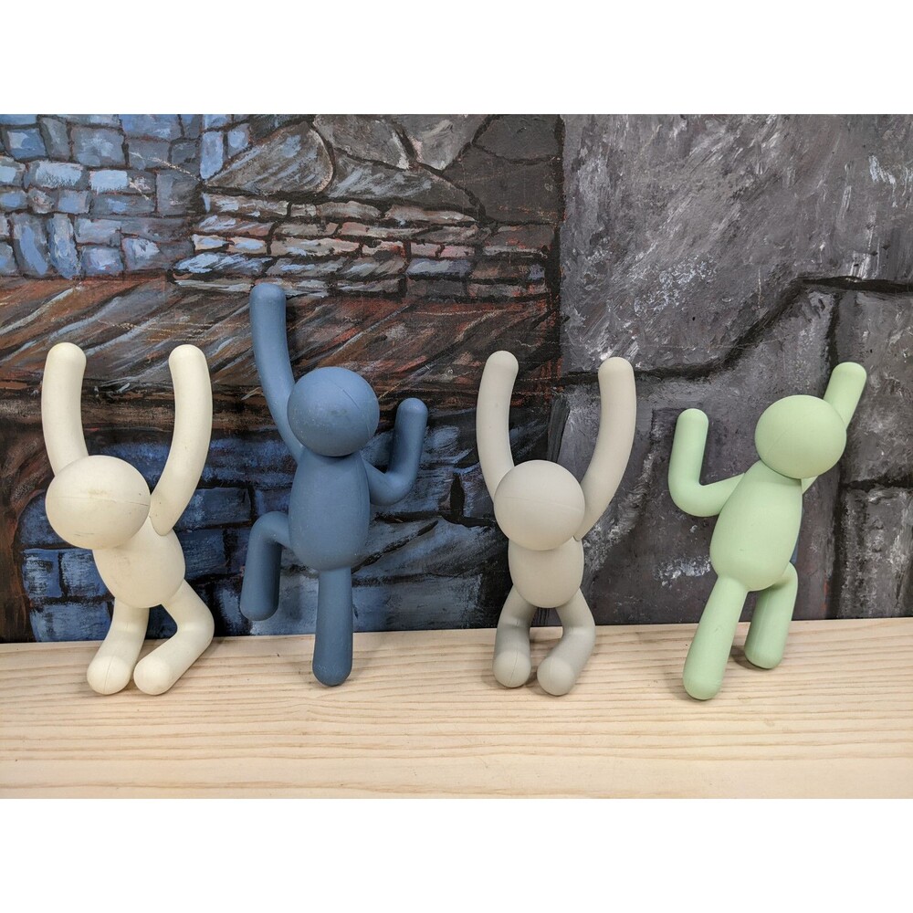 Umbra Alan Wisniewski Modern Climbing People Clothes Wall Hook Set 4 colors 6in